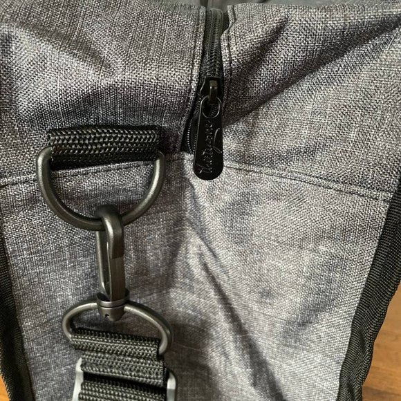 Crossbody Organizing Tote - charcoal and heavy PVC - Picture 6 of 15